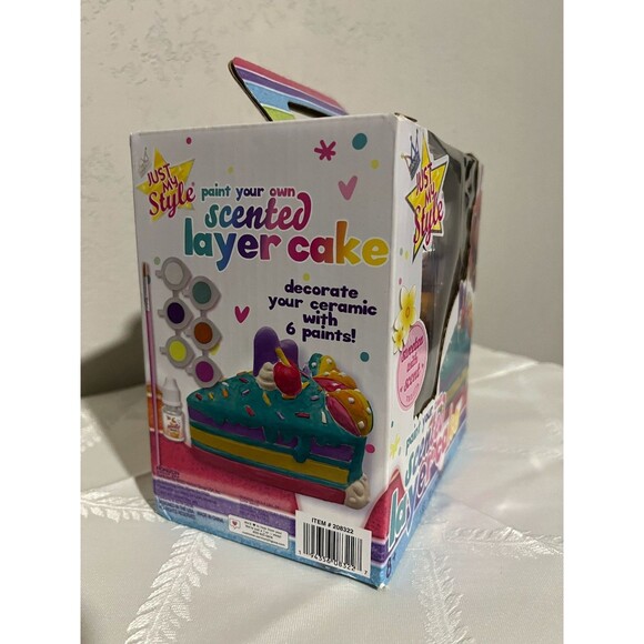 "Just My Style Bake Decorate Vanilla Scented Layered Cake Art Kit for Kids" - Picture 6 of 7